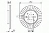 Гальмівний диск передній HONDA ROVER Civic, Civic CRX 200, 25, 400 (262*21) 0 986 479 838 = 0 986 478 174 BOSCH 0986479838 (фото 1)