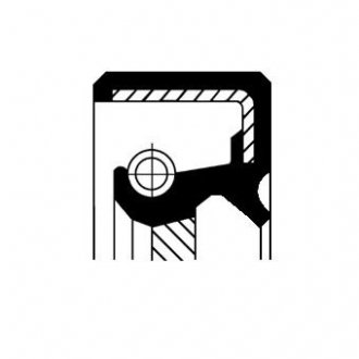 Кільце валу, що ущільнює, автоматична коробка передач; Кільце ущільнювача, розподільч/ CORTECO 19016486 (фото 1)