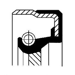 Кільце ущільнювача, ступінчаста коробка передач; Кільце ущільнювача, роздавальна коробка/ CORTECO 01019285 (фото 1)