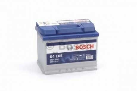 Акумулятор S4 EFB 60 Ah, EN 560 правий "+" 242x175x190 (ДхШхВ) с-ма START-STOP/ BOSCH 0 092 S4E 050 (фото 1)