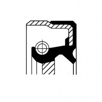 Кільце ущільнювача, колінчастий вал; Кільце ущільнювача, ступінчаста коробка передач/ CORTECO 12012045 (фото 1)