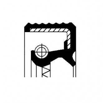 Кільце ущільнювача, колінчастий вал; Кільце ущільнювача, ступінчаста коробка передач/ CORTECO 12011549 (фото 1)