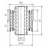Сайлентблок поперечного важеля (під пружину) задньої підвіски внутрішній 12*43.4*41*55/ METGUM 17-26 (фото 2)