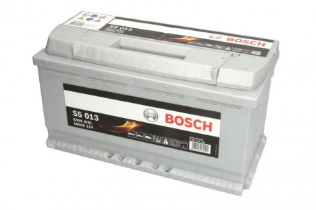 Аккумулятор S5 Silver Plus 100Ah, EN830 правый "+" 353х175х190 (ДхШхВ)/ BOSCH 0 092 S50 130 (фото 1)