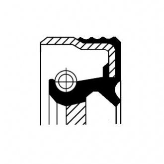 Кільце ущільнювача, розподільний вал; Кільце ущільнювача, первинний вал/ CORTECO 12019439 (фото 1)