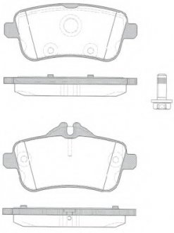 Колодка торм. MB M-CLASS ML63 AMG 5.5 2011-,GL-CLASS 2012- передн. REMSA 1503.10