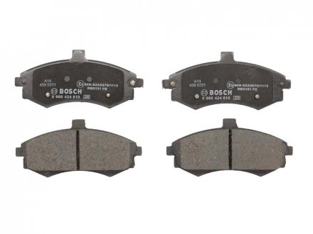Тормозные колодки дисковые передние HYUNDAI Elantra 00-, Matrix 01- 0 986 424 810 BOSCH 0986424810 (фото 1)