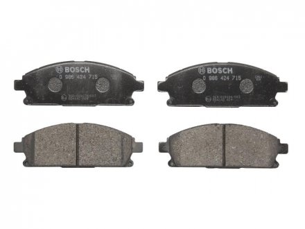 Тормозные колодки дисковые передние Nissan X-Trail 01-, Terrano 95- 0 986 424 715 BOSCH 0986424715 (фото 1)