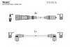 Кабель зажигания, к-кт Seat,VW 80-01 1,6;1,8;2,0|присоединение 4 мм резьба/ TESLA T650C (фото 1)