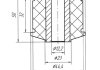 Сайлентблок продольной тяги задней подвески передний (h=50 фвн.12 фнар.44 мм)/ METGUM 17-11 (фото 2)