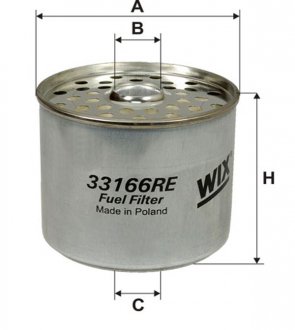 Фільтр топл. DAF, IVECO, VOLVO (TRUCK) /PM819 (WIX-Filtron) WIX FILTERS 33166RE