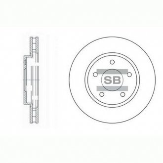 Диск тормозной MITSUBISHI LANCER Saloon(CYZA)-1.5,1.6,1.8,2.0 (SANGSIN) SANGSIN HI-Q/SANGSIN SD4315