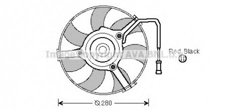 Вентилятор радиатора VW (AVA) AVA COOLING AI 7504