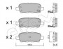 Колодка гальм. NISSAN/RENAULT QASHQAI/X-TRAIL/KOLEOS задн. CIFAM 822-612-0 (фото 1)