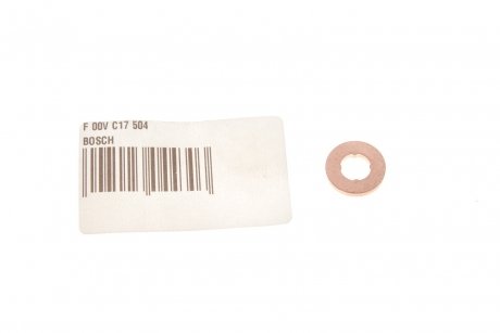 Прокладка, корпус форсунки; Уплотнительное кольцо, шахта форсунки/ BOSCH F 00V C17 504 (фото 1)