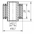 Сайлентблок поперечного важеля (бумеранг) задньої підвіски 12*36.3*28*35/ METGUM 02-15 (фото 2)