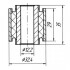 Сайлентблок поперечного прямого важеля задньої підвіски 12*32.4*29*35/ METGUM 02-10 (фото 2)