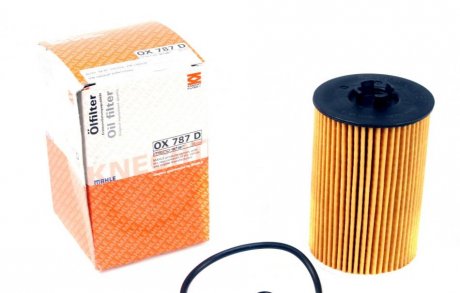Фильтр масляный (смен.элем.) AUDI, SEAT,VW (-) MAHLE / KNECHT OX787D (фото 1)