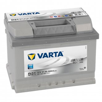 Аккумулятор 61Ah-12v SD(D21) (242x175x175),R,EN600 VARTA 561 400 060 (фото 1)