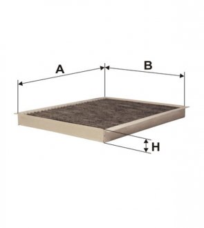 Фільтр салону /K1103A вугільний (WIX-Filtron) WIX FILTERS WP9117