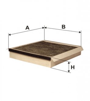 Фільтр салону K1120A/ вугільний (WIX-Filtron) WIX FILTERS WP9021 (фото 1)