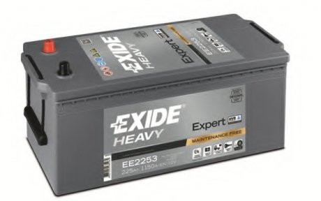 Акумулятор 225Ah-12v EXPERT HVR (518х279х240),L,EN1150 EXIDE EE2253 (фото 1)