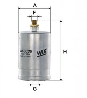 Фільтр топл. MB W124 /PP835 (WIX-Filtron) WIX FILTERS WF8039