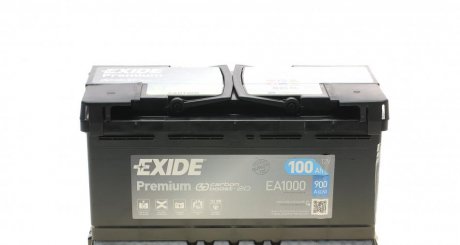 Акумулятор 100Ah-12v PREMIUM (353х175х190),R,EN900 EXIDE EA1000
