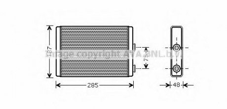 Радиатор отопления PE EXPERT 07- [OE 9464420380/6448K8 ]/ AVA AVA COOLING FT 6325