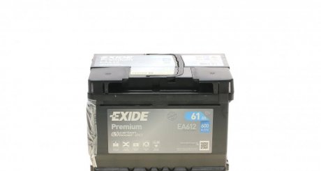Акумулятор 61Ah-12v PREMIUM (242х175х175),R,EN600 EXIDE EA612 (фото 1)