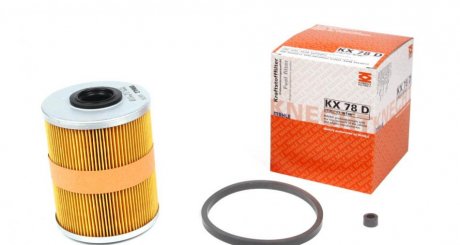 Фильтрующий элемент топливного фильтра Opel, Vauxhall MH MAHLE / KNECHT KX 78D (фото 1)