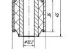 Сайлентблок реактивной тяги задней подвески наружный/ METGUM 13-13 (фото 2)