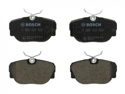 Комплект тормозных колодок, дисковый тормоз/ BOSCH 0 986 424 564 (фото 1)