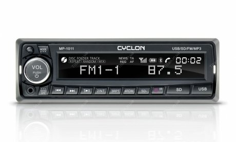 Автомагнитола FM/USB/SD/AUX/MP3/WMA CYCLON MP-1011R (фото 1)