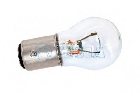 Автомобильная лампа: 12 [В] P21W 21W цоколь BA15s/ TESLA B52101 (фото 1)