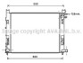 Радиатор Dokker 1.2 i + /+ AC 11/12- (AVA) AVA COOLING DAA2008 (фото 1)