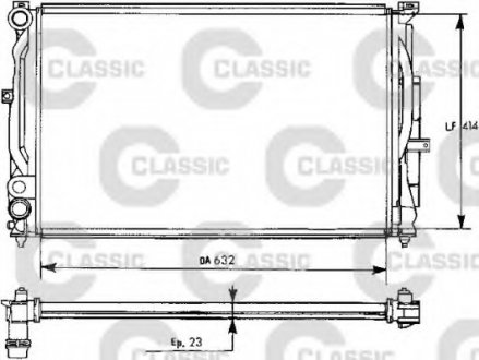 Радіатор охолодження AUDI, SEAT, VW Valeo 231537 (фото 1)