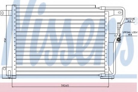 Конденсер JP GD CHER(93-)4.0 i(+)[OE 55036473]/ NISSENS 94346