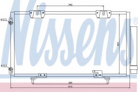 Конденсатор кондиціонера TOYOTA NISSENS 94540