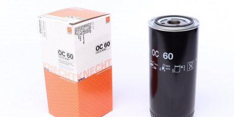 Фільтр масляний DAF (TRUCK) (-) MAHLE / KNECHT OC60 (фото 1)