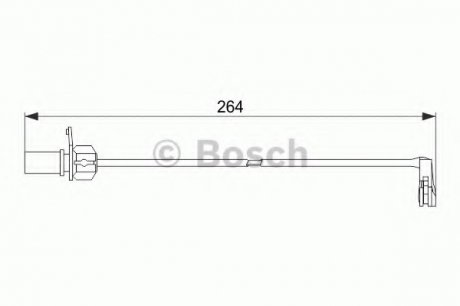 Сигнализатор, износ тормозных колодок/ BOSCH 1 987 474 517 (фото 1)