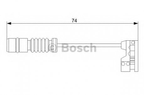 Сигнализатор, износ тормозных колодок/ BOSCH 1 987 473 008 (фото 1)