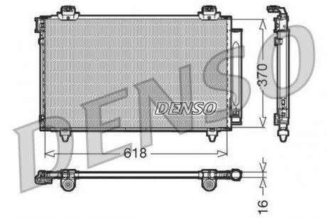 Радіатор кондиціонера TOYOTA DENSO DCN50012 (фото 1)