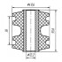 Сайлентблок поздовжньої тяги задньої підвіски/ METGUM 13-03 (фото 2)