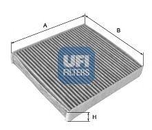 Фильтр, воздух во внутренном пространстве/ UFI 54.143.00 (фото 1)