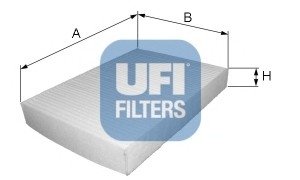 Фільтр, повітря у внутрішньому просторі/ UFI 53.032.00