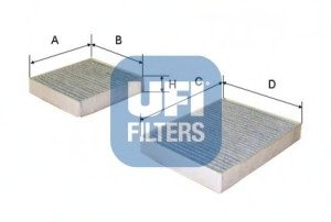 Фильтр, воздух во внутренном пространстве/ UFI 54.164.00 (фото 1)