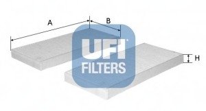 Фильтр, воздух во внутренном пространстве/ UFI 53.164.00 (фото 1)