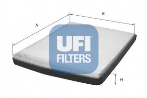 Фільтр, повітря у внутрішньому просторі/ UFI 53.091.00 (фото 1)
