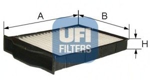 Фільтр, повітря у внутрішньому просторі/ UFI 53.132.00 (фото 1)